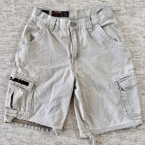 JNCO Jeans Khaki Shorts Kids Youth Size 16 Y2K‎ Baggy Cargo Skater Embroidered